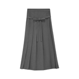 GEM LOW WAISTED BELT PLEATED SKIRT (T0-T12)