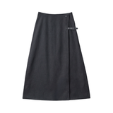 GEM DENIM WRAP SKIRT (T0-T12)