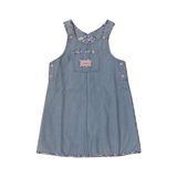 GOLDIE & ACE DENIM PINK POP PINAFORE (2-8Y)