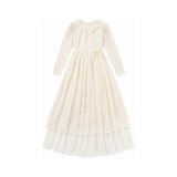 GOLD LABEL LACE OVERLAY ORGANZA GOWN (3-18Y)