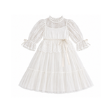 GOLD LABEL LACE PEPLUM TULLE DRESS (3-6Y)