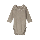 GRAY LABEL BABY COLLAR ONESIE (3M-24M)