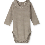 GRAY LABEL BABY COLLAR ONESIE (0M-24M)
