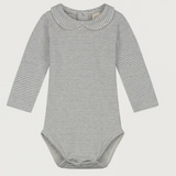GRAY LABEL BABY COLLAR ONESIE (0M-24M)