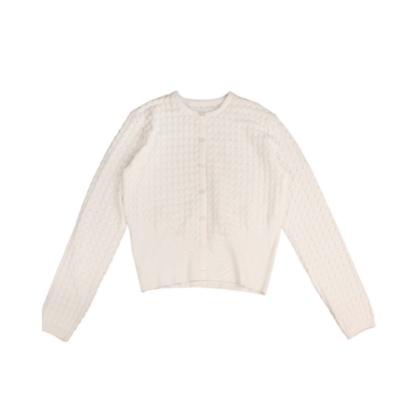 HEV RIB TEXTURE CARDIGAN (P-L) - Klade Children's Boutique