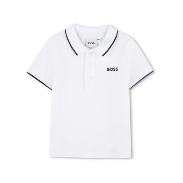 HUGO BOSS SHORT SLEEVE PIQUE POLO (5-10A) - Klade Children's Boutique