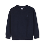 HUGO BOSS CREWNECK WAVY KNIT SWEATER (5-16A)