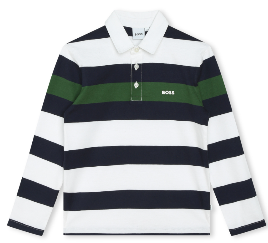 HUGO BOSS LS STRIPED POLO 4 16A