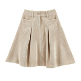 PHILOSOPHY MIDI CORD SKIRT (10-14Y)