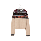 INDEE JACQUARD PATTERN PULLOVER TOP (10-L)