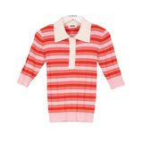 INDEE VERONA STRIPED POLO PULLOVER(10-L)