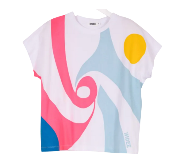 INDEE VIDEO LACED PRINT TSHIRT (10-L) - Klade Children's Boutique