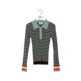 INDEE WALLABY FITTED POLO COLLAR TOP(XXS-XL)