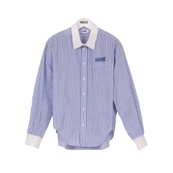 INDEE VIZCAYA EMB STRIPED SHIRT (10-S) - Klade Children's Boutique