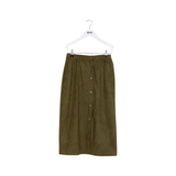 INDEE WESTSIDE FAKE SUEDE MIDI SKIRT (XXS-XL)