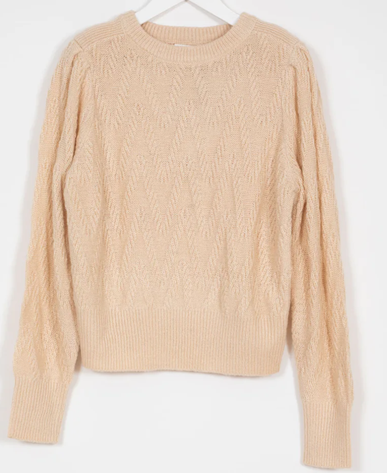 INDEE FANCY PULLOVER WITH PUFFED SLEEVES(10-L)