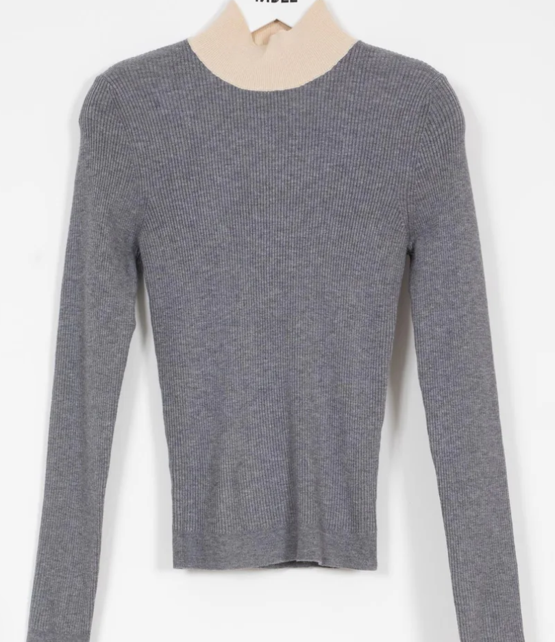 INDEE RAPPER FINE RIBBED KNITTED TURTLE NECK(10-L)