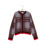 INDEE WINNIE BRUSHED CHECKS CARDIGAN (10-L)