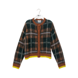 INDEE WINNIE BRUSHED CHECKS CARDIGAN (10-L)