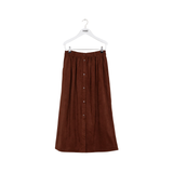 INDEE WESTSIDE FAKE SUEDE MIDI SKIRT (XXS-XL)