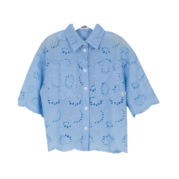INDEE VALBELLE EMBROIDERY SHIRT (10-M) - Klade Children's Boutique