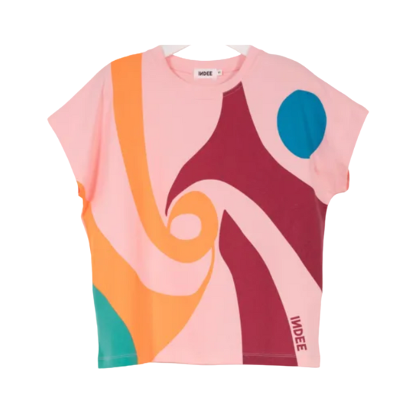 INDEE VIDEO LACED PRINT TSHIRT (10-L) - Klade Children's Boutique