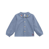 BIRINIT PETIT GINGHAM PETER PAN SHIRT W/BLOOMERS(12M-2Y)