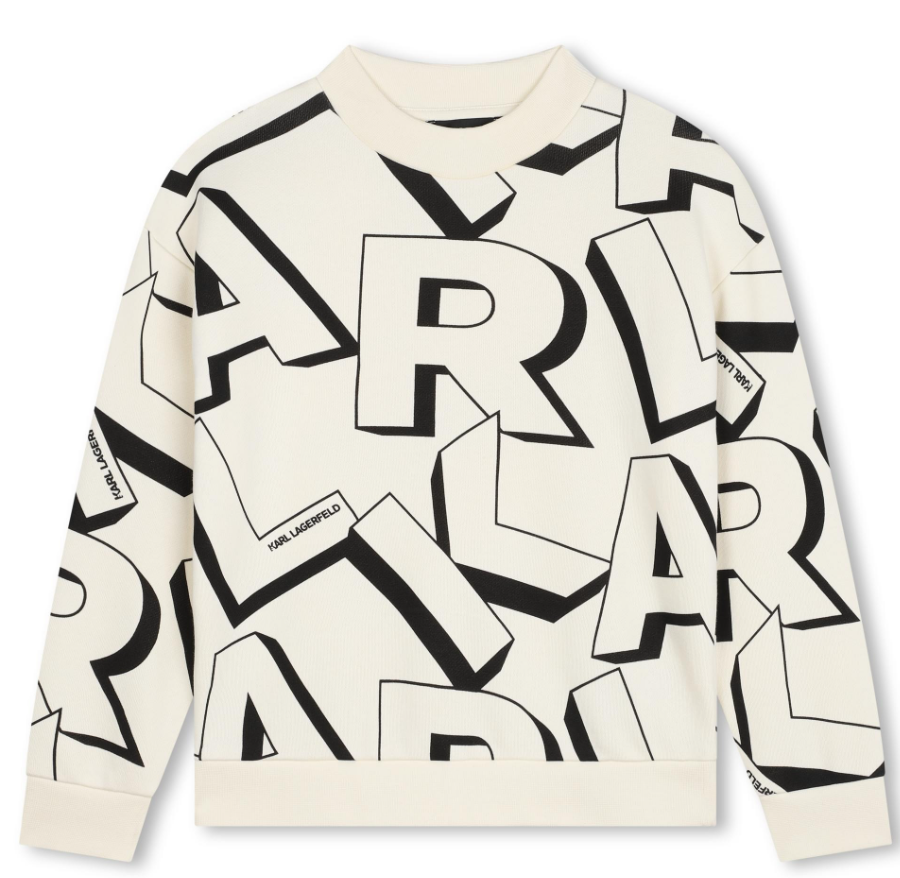 KARL LAGERFELD ALLOVER PRINT SWEATSHIRT(2-14)