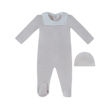 KIPP BABY CLASSIC BIB FOOTIE & HAT SET (3M-9M)
