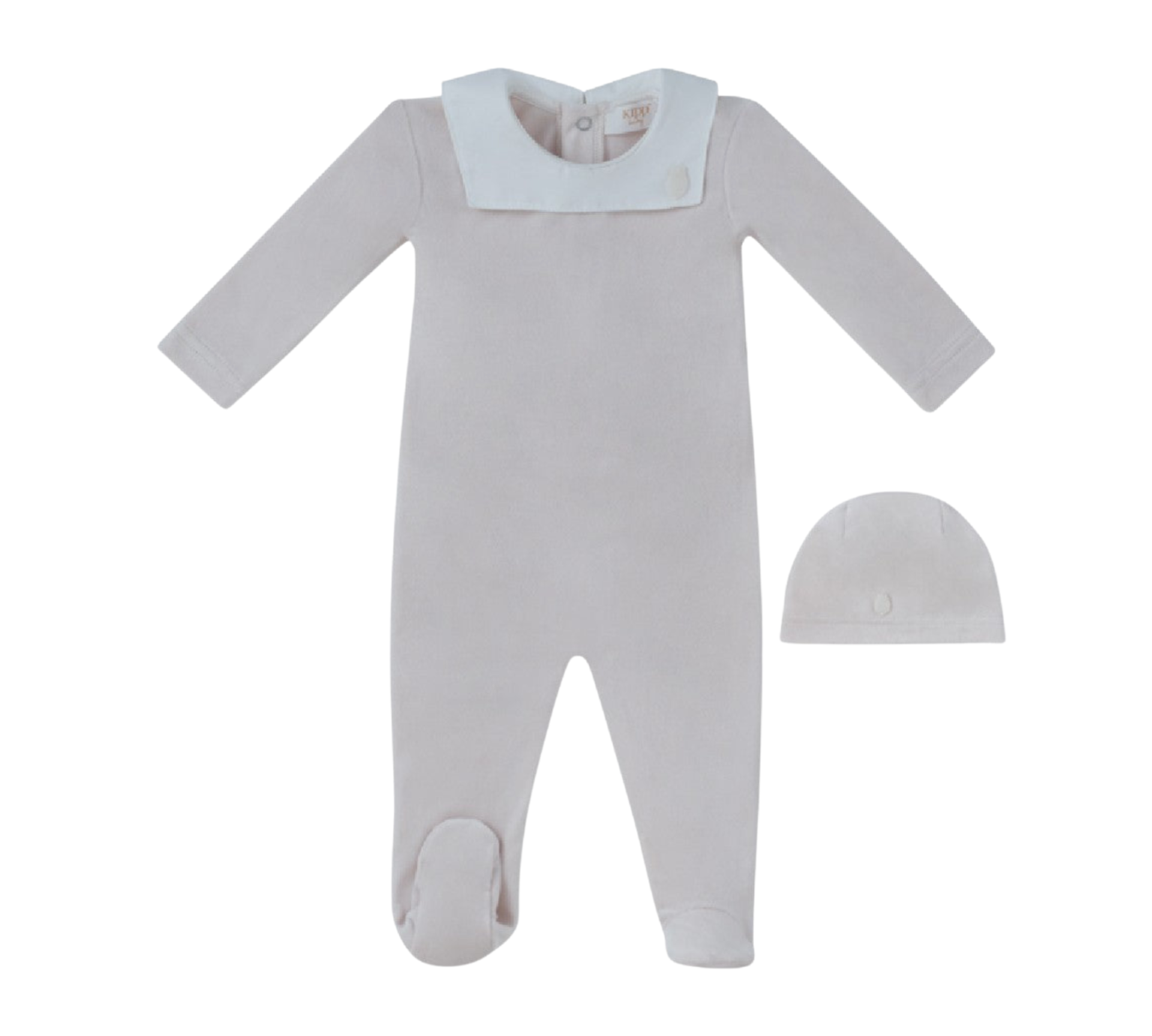 KIPP BABY CLASSIC BIB FOOTIE & HAT SET (3M-9M)