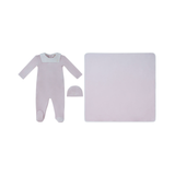 KIPP BABY CLASSIC FOOTIE HAT & BLANKET SET (3M-6M)