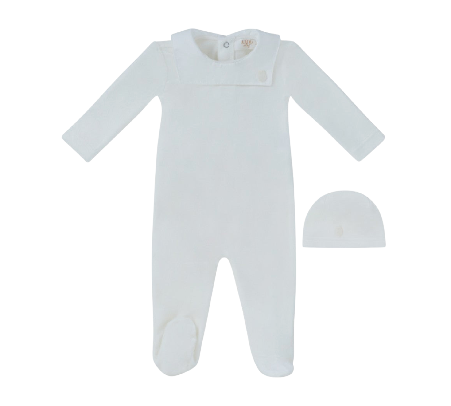 KIPP BABY CLASSIC BIB FOOTIE & HAT SET (3M-9M)