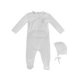 KIPP TEDDY WRAP FOOTIE & BONNET (NB-6M)