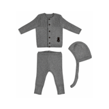 KIPP BABY BUNNY KNIT SET W/HAT (3M-24M)