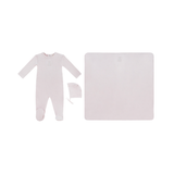 KIPP BABY PETIT OURS FOOTIE HAT & BLANKET (3M-6M)