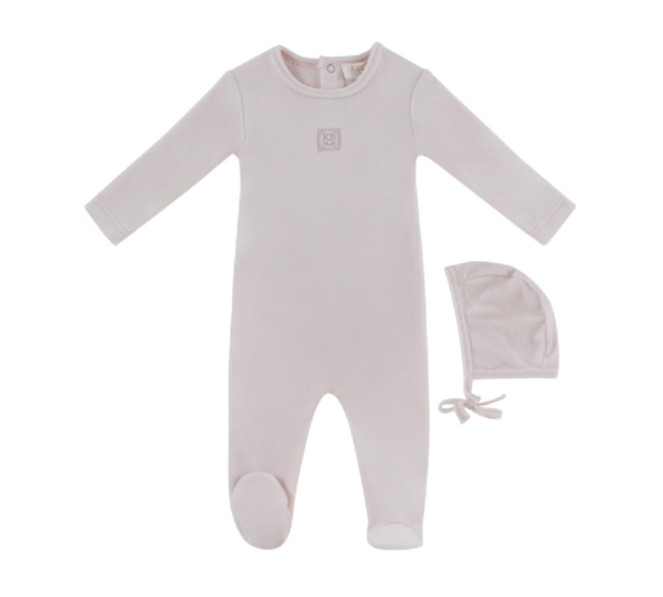 KIPP BABY LOGO FOOTIE W/HAT SET (9M)