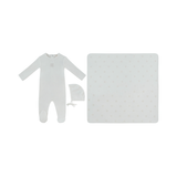 KIPP BABY LOGO FOOTIE HAT & BLANKET (3M-6M)