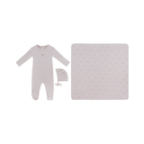 KIPP BABY LOGO FOOTIE HAT & BLANKET (3M-6M)