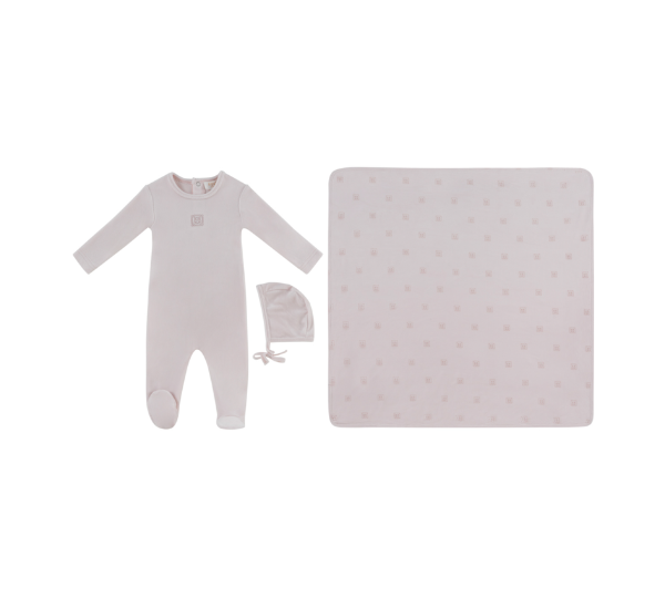 KIPP BABY LOGO FOOTIE HAT & BLANKET (3M-6M)