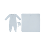 KIPP BABY PETIT OURS FOOTIE HAT & BLANKET (3M-6M)
