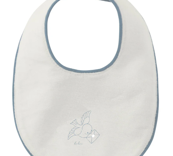 KIPP BABY FLYING FEATHERS TERRY BIB (OS)
