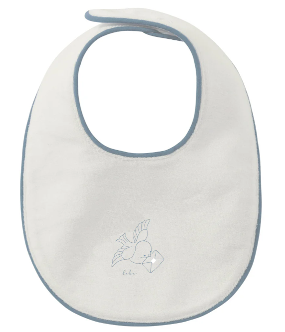 KIPP BABY FLYING FEATHERS TERRY BIB (OS)