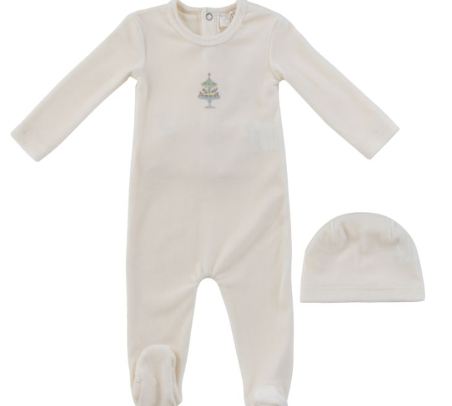 KIPP BABY PARTY CAKE FOOTIE W/HAT (3M-6M)
