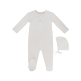 KIPP BABY PETIT OURS FOOTIE W/HAT SET (3M-9M)