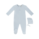 KIPP BABY PETIT OURS FOOTIE W/HAT SET (3M-9M)