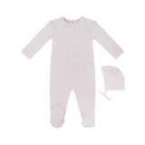 KIPP BABY PETIT OURS FOOTIE W/HAT SET (3M-9M)