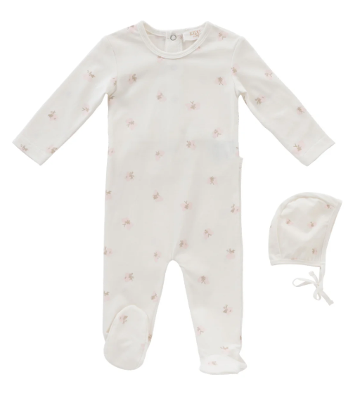 Kipp Bebe Romper and Bonnet - Pink Kipp Bebe Romper and Bonnet - Pink