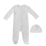 KIPP FEATHERS TERRY STRETCHIE W/HAT (3M-9M) - Klade Children's Boutique