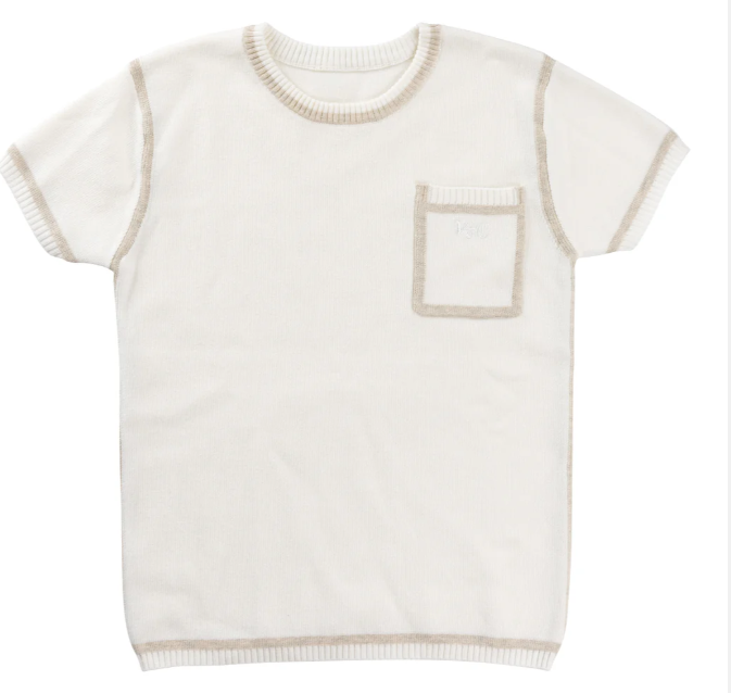Kipp felt Knit Wrap 2pc Set with Hat - White Kipp felt Knit Wrap 2pc Set with Hat - White