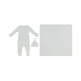 KIPP BABY PETITS AMIS FOOTIE 3PC SET (3M-6M)